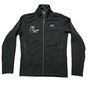 '17 ARC'TERYX men's black kyanite jacket, churchill wild company embroidered, S.